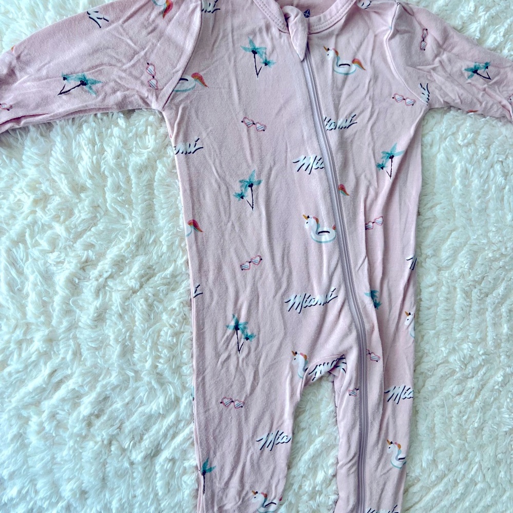 Miami Heat Kyte footed Onesies